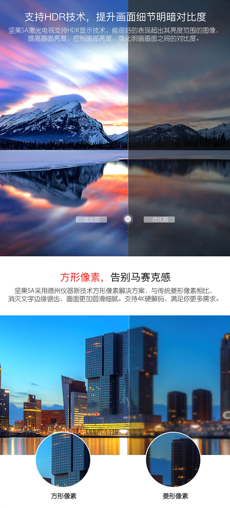 堅(jiān)果JmGo-SA支持HDR、方形像素技術(shù) 堅(jiān)果JmGo-SA支持HDR、方形像素技術(shù)