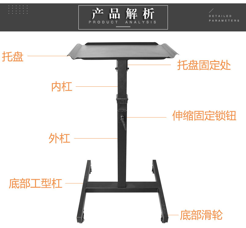 投影機移動推車產品構成解析